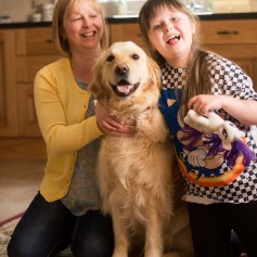 The whole Barker family have had their lives transformed by a dog from ADNI named Honey.